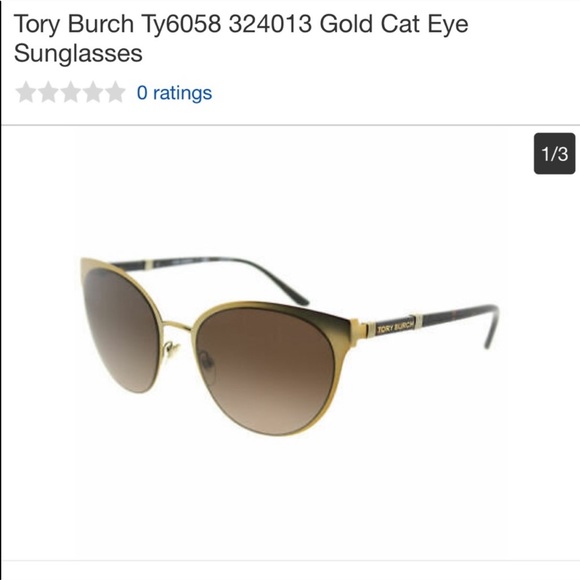 Tory Burch Accessories - Tory Burch Gold Cat Eye Glasses
